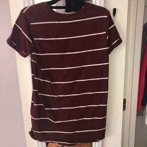 Maroon T-shirt dress